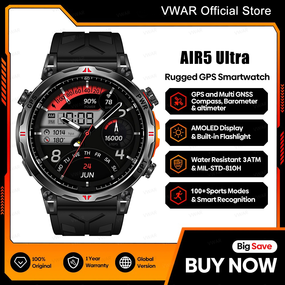 2025 Nuovo VWAR GPS Smartwatch - Watch Vs Smartwatch recensione e prezzo