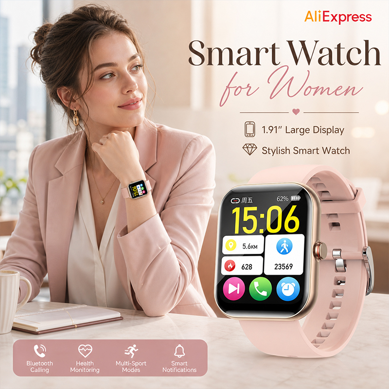 Smartwatch da donna con chiama - Watches Ladies Smartwatch recensione e prezzo