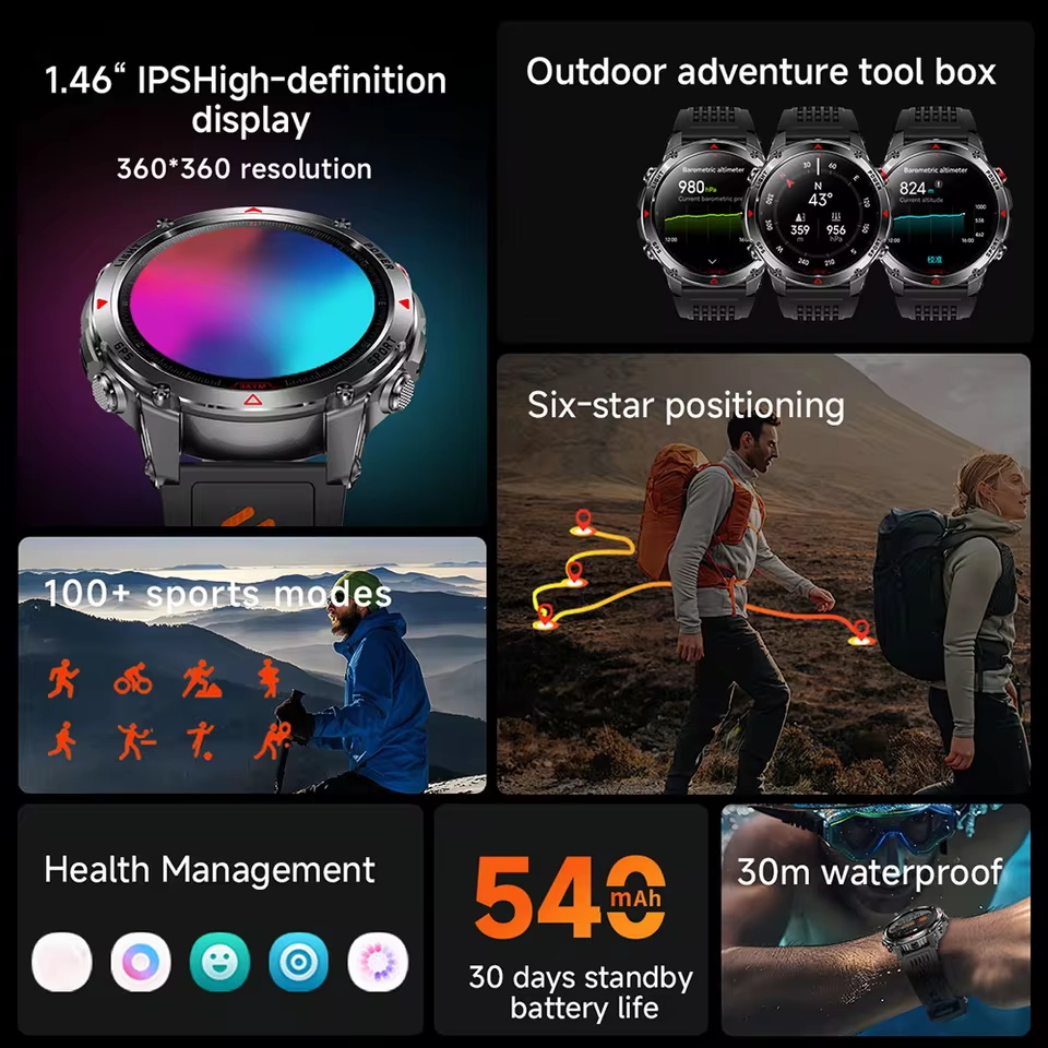 Militare Esterno GPS Posiziona - Altimeter Compass Watch recensione e prezzo